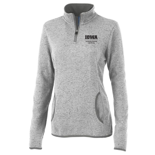 Charles River Womens Heathered Fleece Pullover -- Light Grey Heather