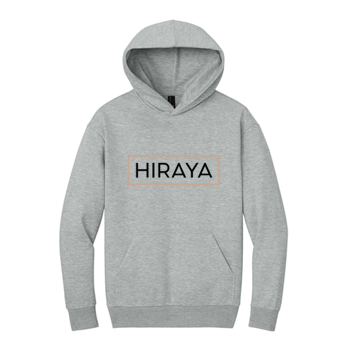 [HIDE] Hiraya Logo Fleece Hoodie -- Light Heather Grey