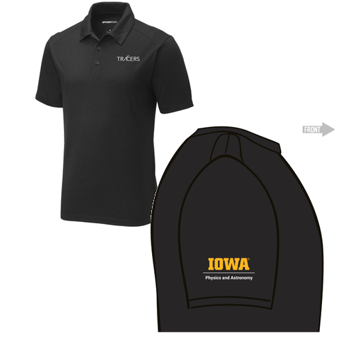 Sport-Tek PosiCharge Tri-Blend Wicking Polo -- Black Triad Solid