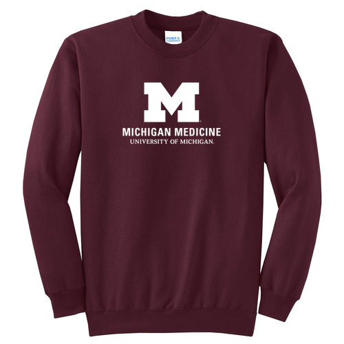 Port and Company Classic Crewneck Sweatshirt -- Maroon