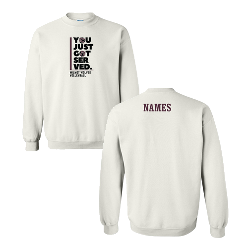 Gildan Heavy Blend Crew Neck Sweatshirt -- White