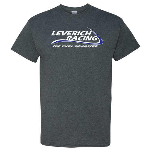 Gildan Heavy Cotton Basic T-Shirt Classic Front Dragster Back-- Dark Heather