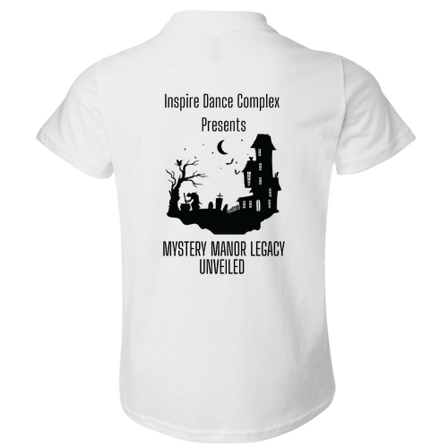 Mystery Manor Youth Tee -- White