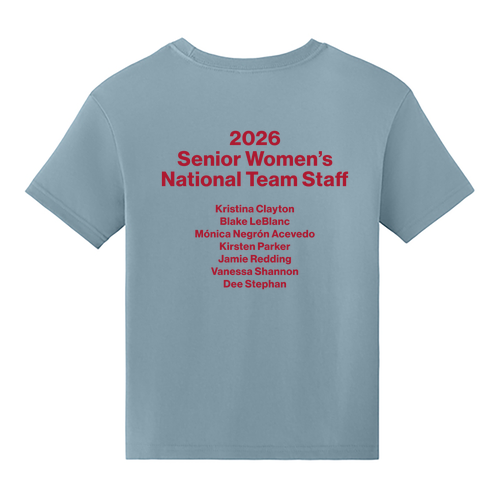 Youth Heavyweight Tee -- Vintage Denim SUPPORT STAFF