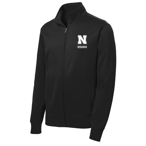 Men/Unisex Sport-Tek Sport-Wick Fleece Full-Zip Jacket -- Black