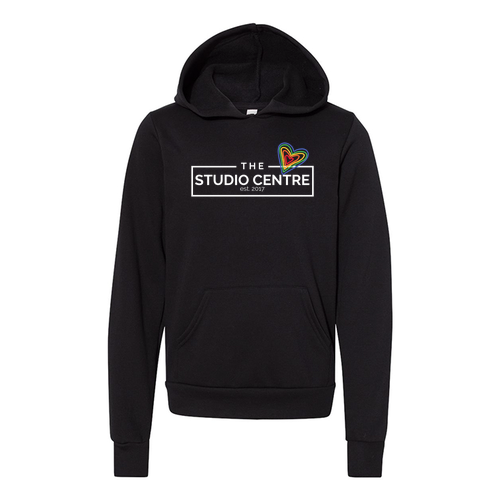 Dance is For Everyone Youth Bella Canvas Sponge Fleece Hooded Sweatshirt -- Black