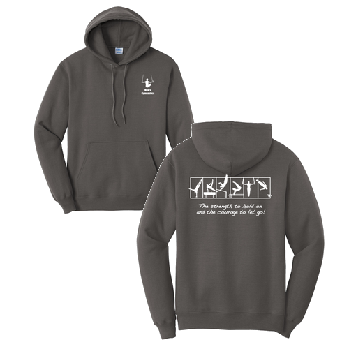 Port and Company Core Fleece Pullover Hooded Sweatshirt -- Charcoal