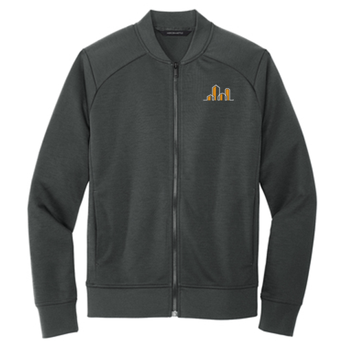 Mercer+Mettle Double-Knit Bomber -- Anchor Grey