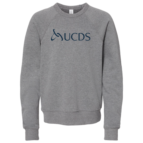 Bella Canvas Youth Sponge Fleece Raglan Sweatshirt UCDS -- Deep Heather