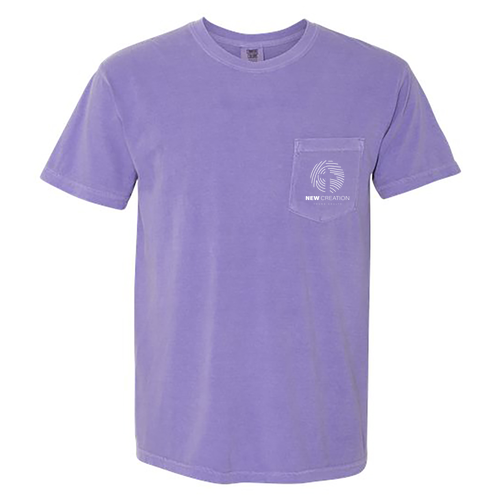 Comfort Colors Unisex Garment-Dyed Heavyweight Pocket T-Shirt -- Violet