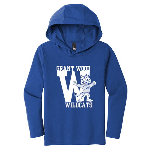District Youth Perfect Tri Long Sleeve Hoodie -- Deep Royal