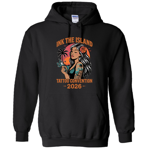 Sunset Adult Hooded Sweatshirt -- Black