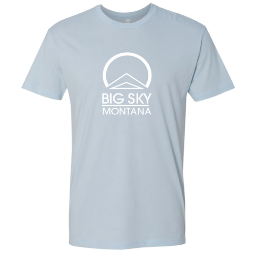 Unisex Next Level Fitted Short Sleeve Tee -- Light Blue  Front Print