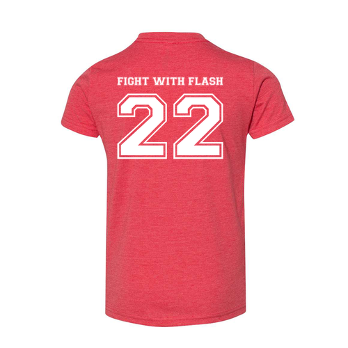 YOUTH Bella Canvas Heather CVC Short Sleeve Tee -- Heather Red
