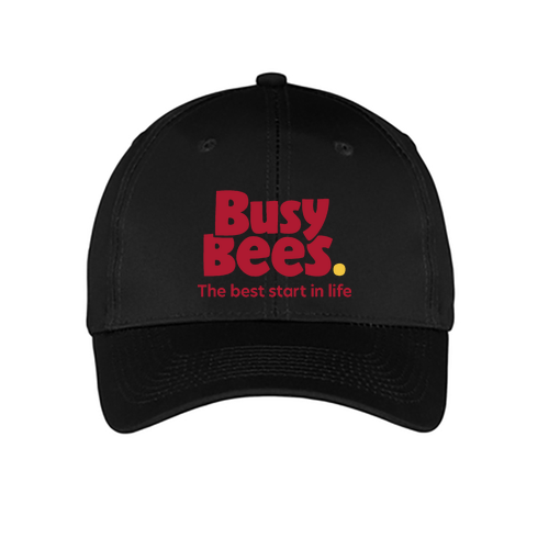 Port and Company 6-panel Twill Hat -- Black