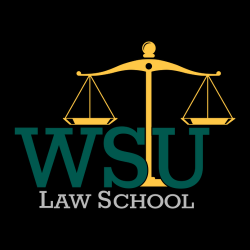 WSU Law Scales Hoodie -- Jet Black
