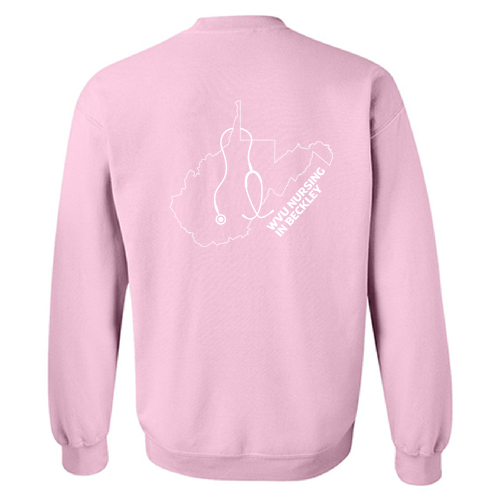 Gildan Heavy Blend Crew Neck Sweatshirt -- Light Pink
