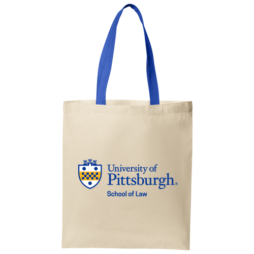 Port Authority Core Cotton Tote -- Natural / True Royal