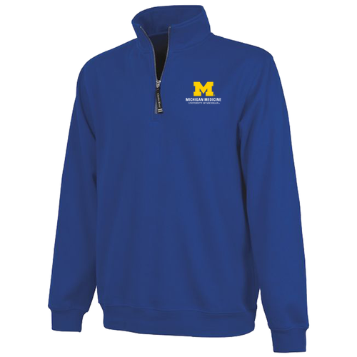 Charles River Soft Crosswind Quarter Zip Sweatshirt -- Royal