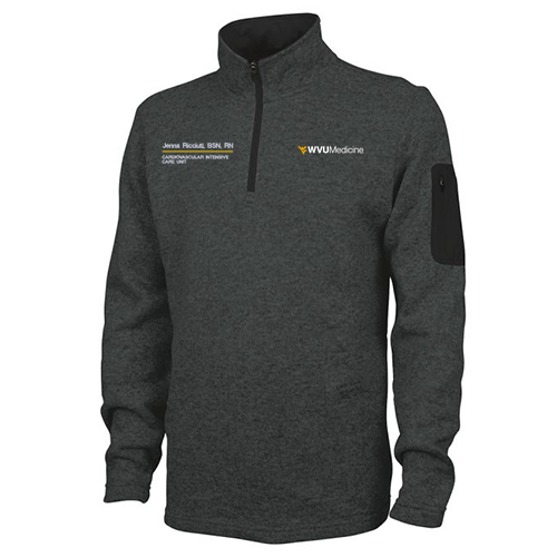 Charles River Mens Heathered Fleece Pullover -- Charcoal Heather
