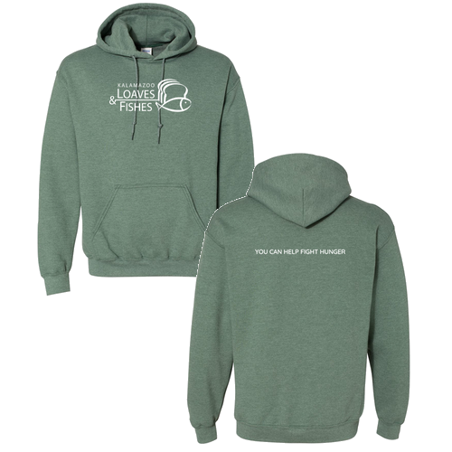 Gildan Heavy Blend Hooded Sweatshirt -- Heather Sport Dark Green