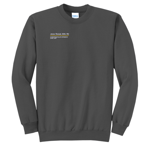 Port and Company Classic Crewneck Sweatshirt -- Charcoal