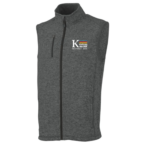 Charles River Mens Pacific Heathered Vest -- Charcoal Heather