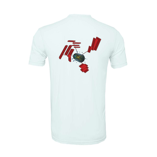 CMS Ice Blue Triblend Short Sleeve Tee