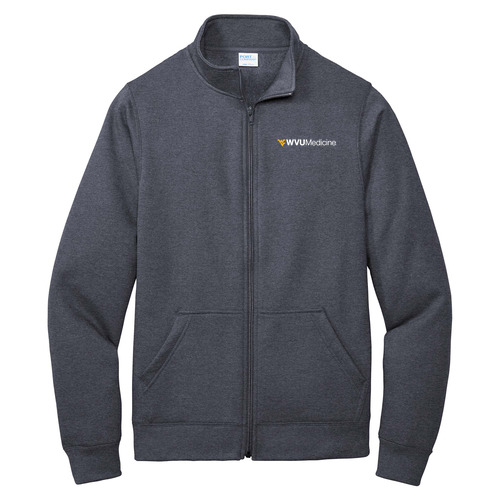 Port and Company Core Fleece Cadet Full-Zip Sweatshirt -- Navy