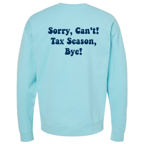 Tultex Fleece Crewneck Sweatshirt -- Purist Blue