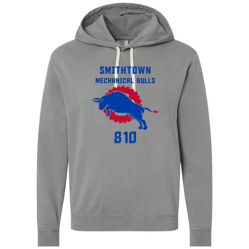 Comfort Colors Unisex Garment-Dyed Lightweight Fleece Hooded Sweatshirt -- Grey