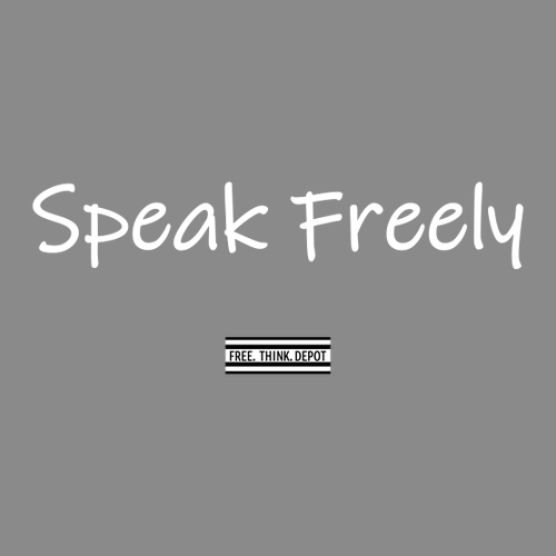 Speak Freely T-Shirt -- Gravel