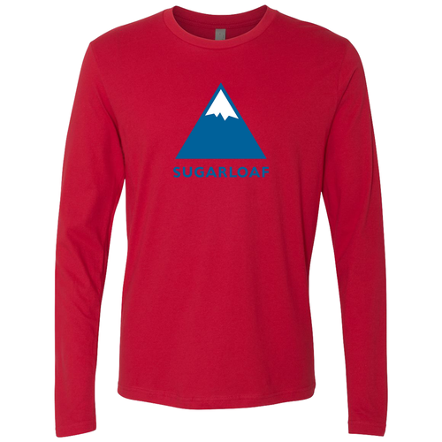 Sugarloaf Logo 1 Blue Ink -- Long Sleeve Red