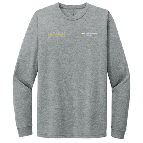 Next Level Unisex CVC Long Sleeve Tee -- Dark Heather Grey