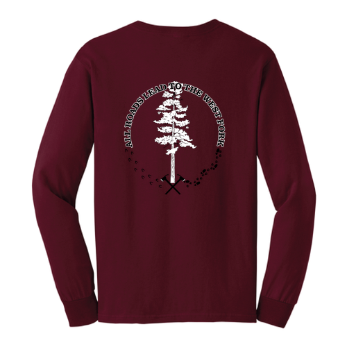Gildan Ultra Cotton Longsleeve Basic T-Shirt -- Maroon