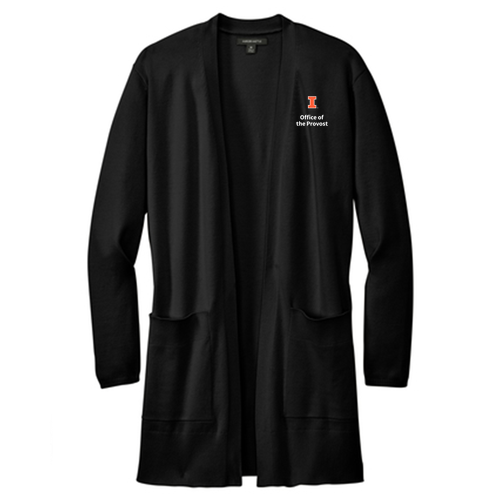 Mercer+Mettle Women's Open Front Cardigan Sweater -- Deep Black