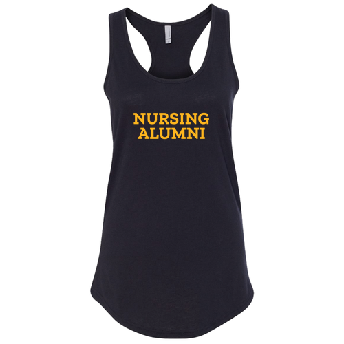 Next Level Ladies Ideal Racerback Tank -Nursing Alumni- Black