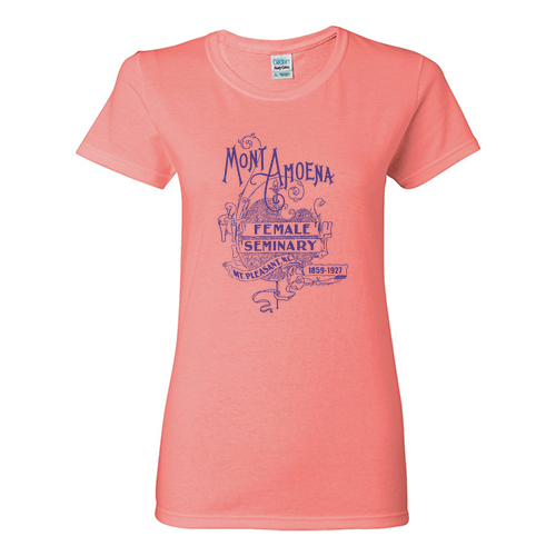 Mont Amoena Ladies Coral Short Sleeve Cotton Shirt