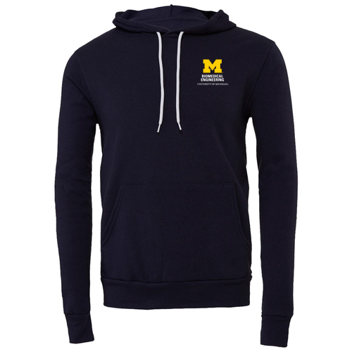 Mens/Unisex BELLA + CANVAS Soft Sponge Fleece Hoodie -- Navy