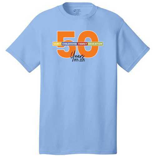 Port and Company 5.4 oz Cotton T-Shirt -- Carolina Blue