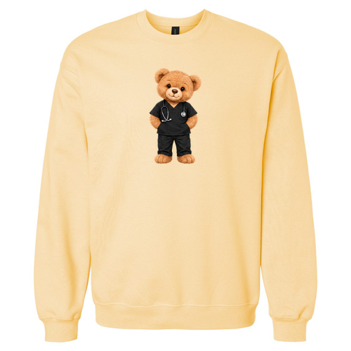 Gildan Adult Softstyle Fleece Crew Sweatshirt -- Yellow Haze