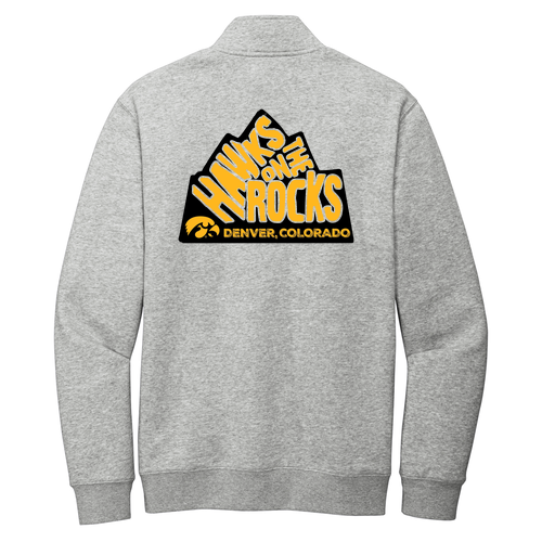 District V.I.T. Fleece 1 / 4-Zip -- Light Heather Grey