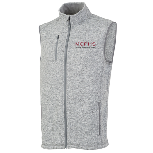 Charles River Mens Pacific Heathered Vest -- Light Grey Heather