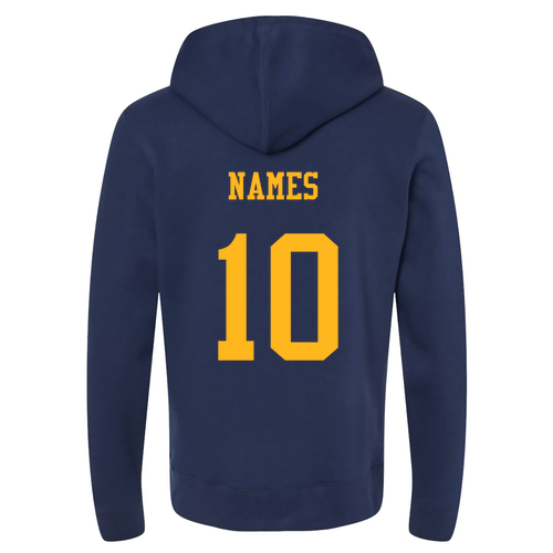 J America Unisex BTB Fleece Hooded Sweatshirt -- True Navy