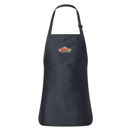 Q-Tees Full-Length Apron With Pouch Pocket -- Navy