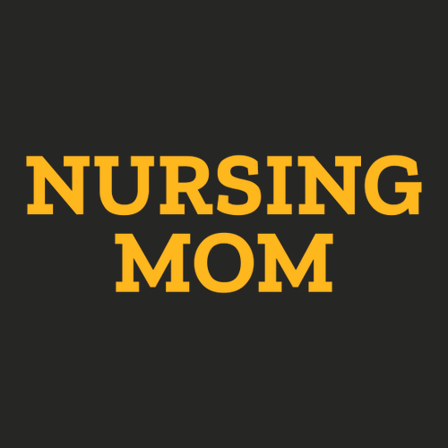 Next Level Ladies Ideal Racerback Tank -Nursing Mom- Black