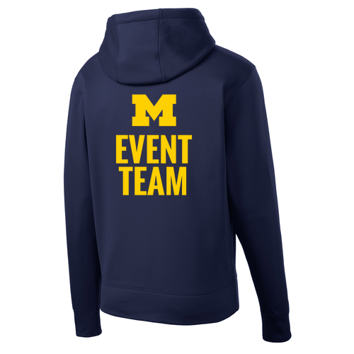 Mens/Unisex Sport Tek Sport Wicking Fleece Full Zip Hooded Jacket -- Navy