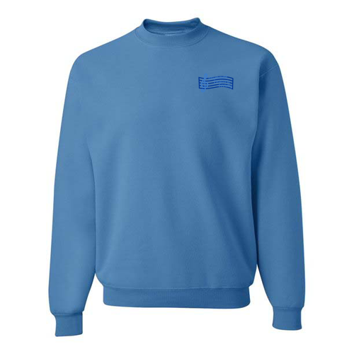Mens/Unisex Jerzees 8 Oz., 50/50 Nublend Fleece Crewneck Sweatshirt -- Columbia Blue