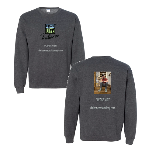Gildan Heavy Blend Crew Neck Sweatshirt -- Dark Heather