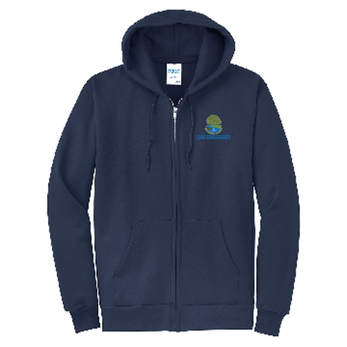 Port and Company Classic Full Zip Hooded Sweatshirt -- Navy